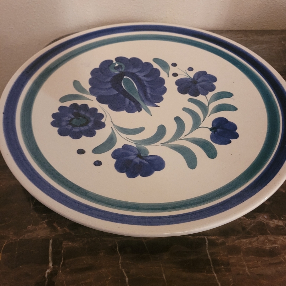 Fajans Wloclawek Polish Pottery Plate 12 inches